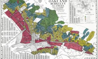 Historical map of Oakland's redlining districts. 