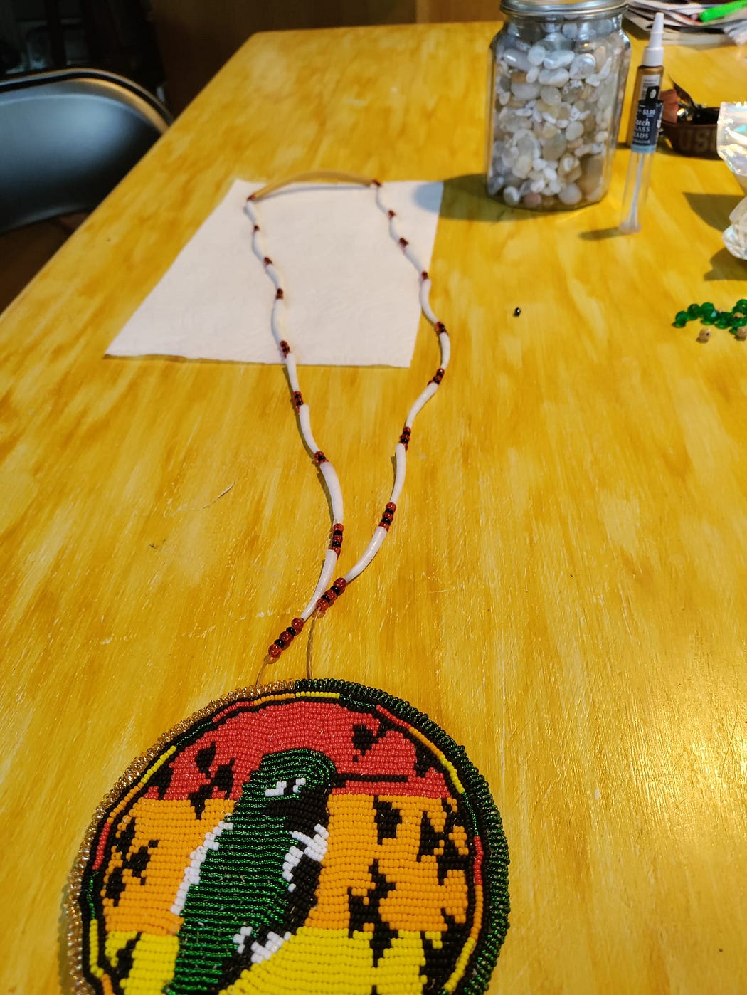 Hummingbird medallion created during the OANM