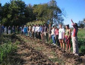 JED garden and people