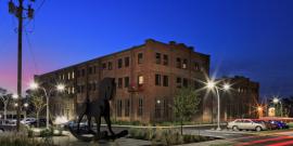 RUPCO rehabilitated the Lace Curtain Mills in Kingston, New York, to create 55 affordable housing units for artists. Photo courtesy of David R. Miller.