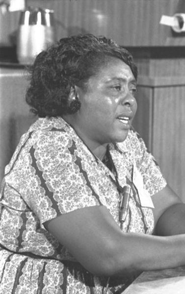 Fannie Lou Hamer advocated for economic independence and started Freedom Farm Cooperative. photo from commons.wikimedia.org