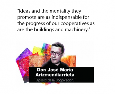 Don José María Arizmendiarrieta, considered to be the founder of Mondragón cooperatives
